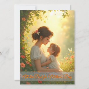 Tender Motherly Love in Blooming Light