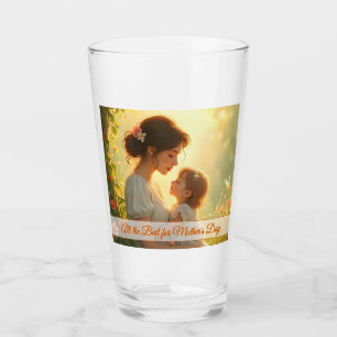 Tender Motherly Love in Blooming Light Glass