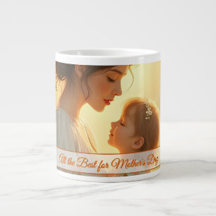 Tender Motherly Love in Blooming Light Large Coffee Mug