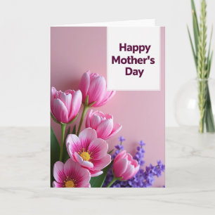 Tender Mothers Day Flowers Card