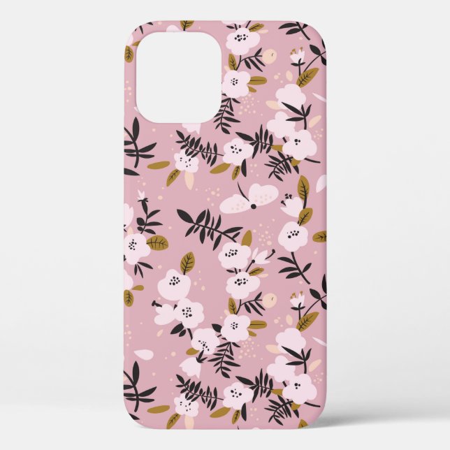 Tender spring cherry blossom on pink  Case-Mate iPhone case (Back)