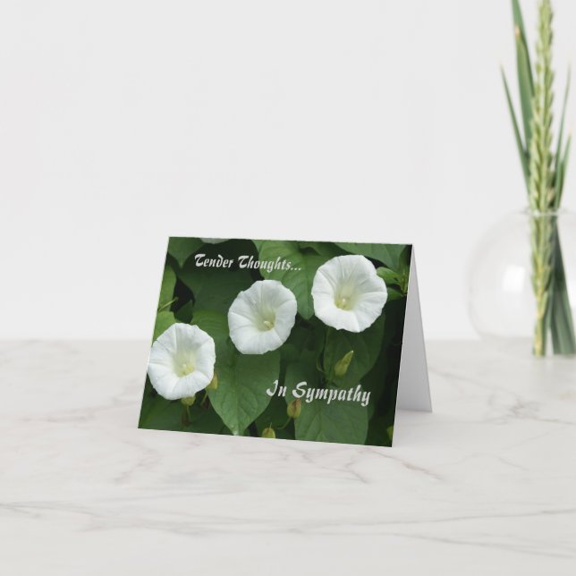 Tender Thoughts Condolence Card (Front)