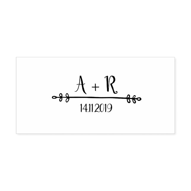 Tender wedding stamp (Design)