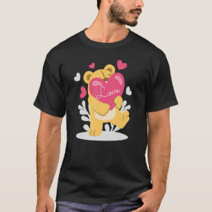 Tenderhearted Bear Valentines Day a Couple Matchin T-Shirt
