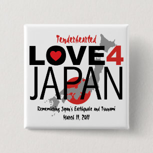 Tenderhearted Love 4 Japan 15 Cm Square Badge