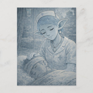 Tenderness / Nurse / Hospital  Postcard