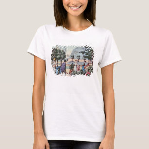 Tending the Garden, c.1860 (colour engraving) T-Shirt