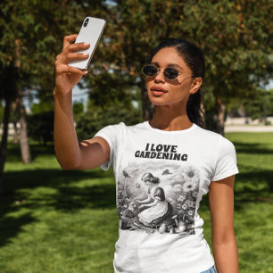 Tending to flowers T-Shirt