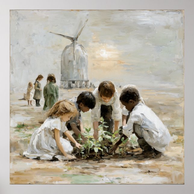 Tending Tomorrow: Children in the Garden  Poster (Front)