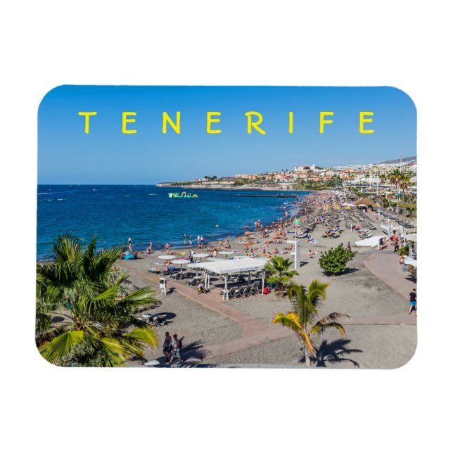 Tenerife beach view fridge magnet (Horizontal)