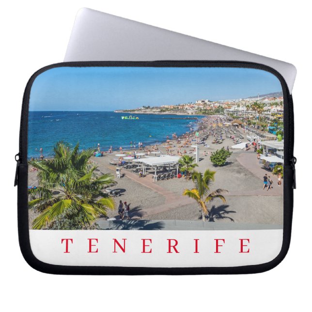 Tenerife beach view laptop case (Front)