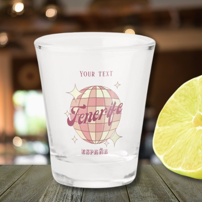 Tenerife canaries Spain party vacation drinks Shot Glass (Creator Uploaded)