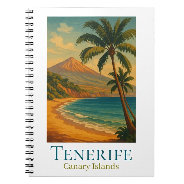 Tenerife Canary Islands Mount Teide Spanish Island Notebook (Front)