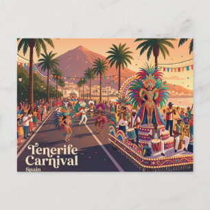 Tenerife Carnival Spain Postcard