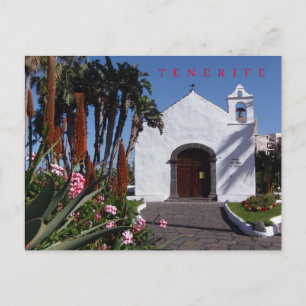 Tenerife small church view postcard