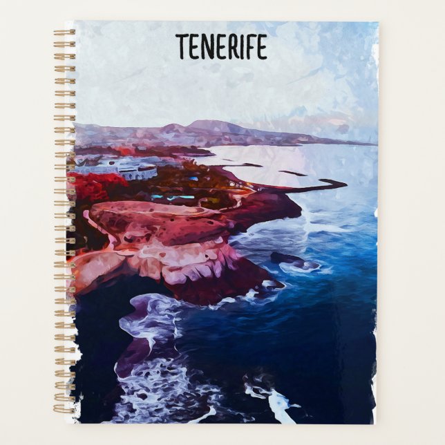 Tenerife Spain Coast Canary Islands Souvenir Planner (Front)