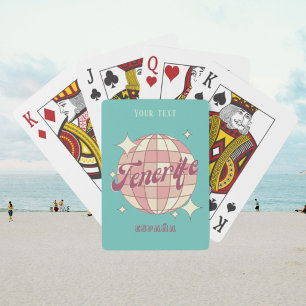 Tenerife Spain travel family beach game Playing Cards