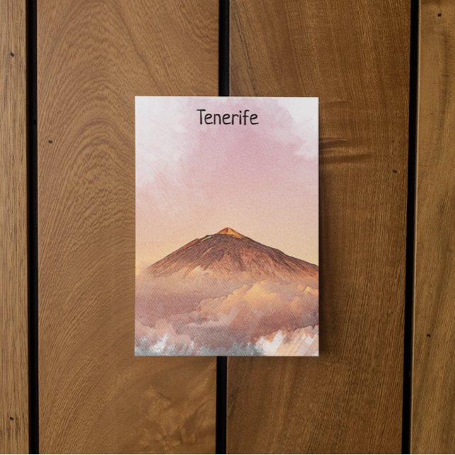 Tenerife Teide Mountain Canary Islands Postcard (tenerife teide mountain travel postcard)