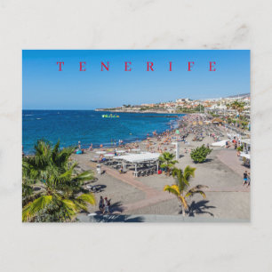 Tenerife Torviscas Beach view postcard