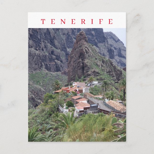 Tenerife view of Masca postcard (Front)