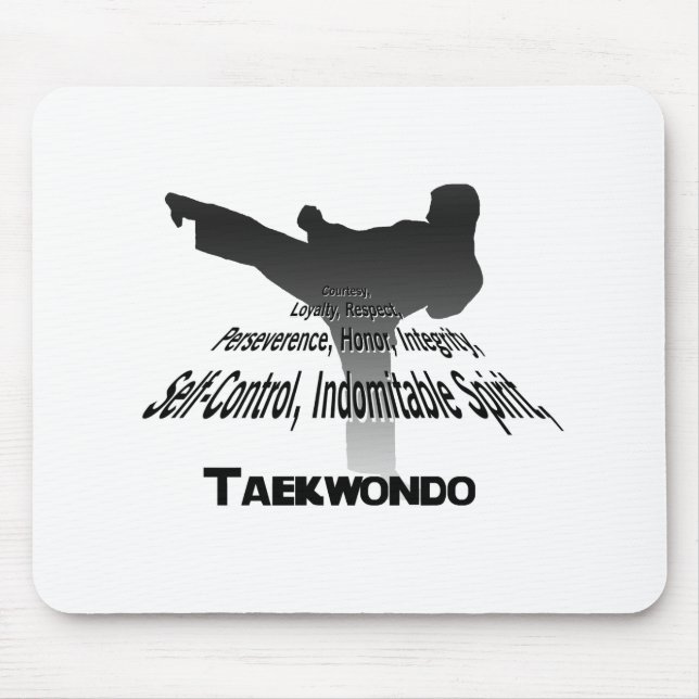 Tenets of Tae Kwon Do Mouse Pad (Front)