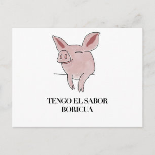 Tengo el Sabor Boricua. Postcard