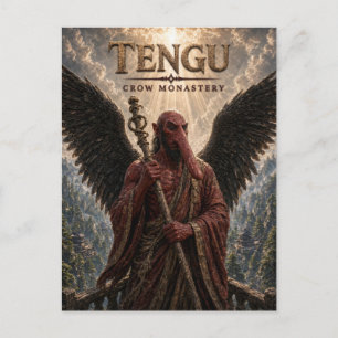 Tengu Crow Monastery Dark Cinema Postcard