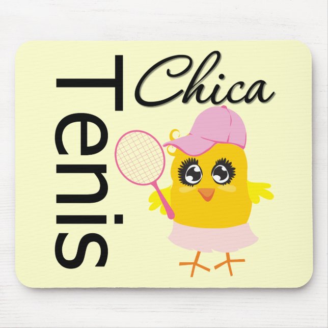 Tenis Chica Mouse Pad (Front)