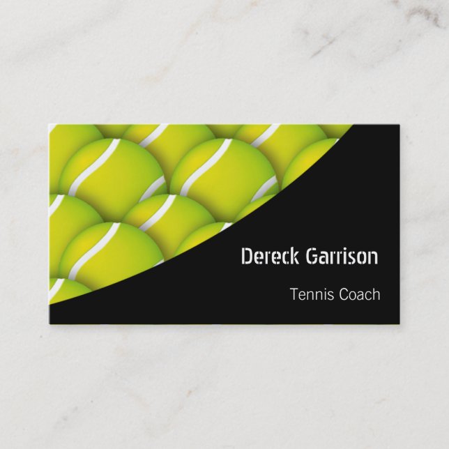 Tenis Coach | Sport Business Card (Front)
