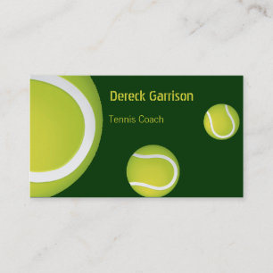 Tenis Coach Sport Business Card