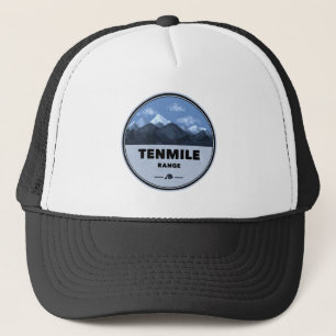 Tenmile Range Colorado Camping Trucker Hat
