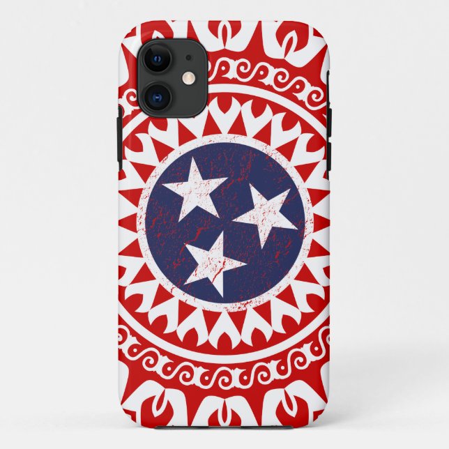 Tennesse State Flag Grunge Nashville Love Pattern Case-Mate iPhone Case (Back)