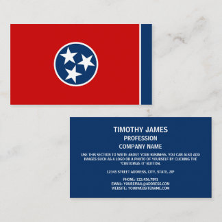 Tennessean Flag, Flag of Tennessee Business Card