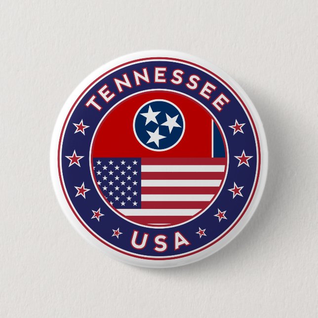 Tennessee 6 Cm Round Badge (Front)