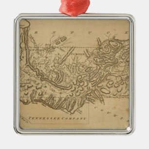 Tennessee 6 metal tree decoration