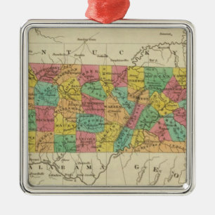 Tennessee 7 metal tree decoration