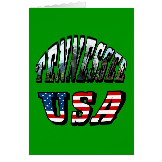 Tennessee and USA Picture Text (Front)