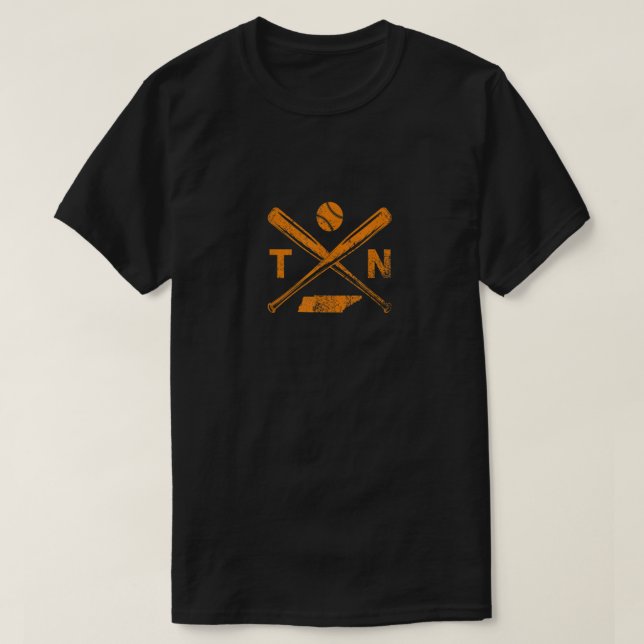 Tennessee Baseball Bats Amp Ball Classic Baseball  T-Shirt (Design Front)