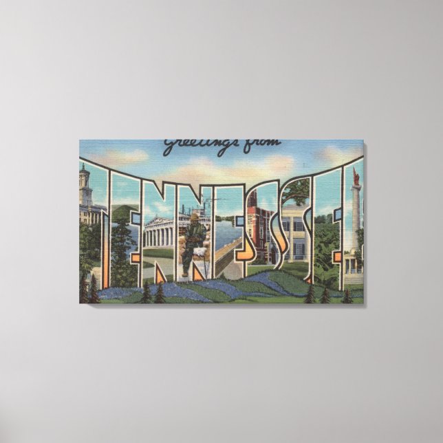 Tennessee (Blue Grass Hills) Canvas Print (Front)