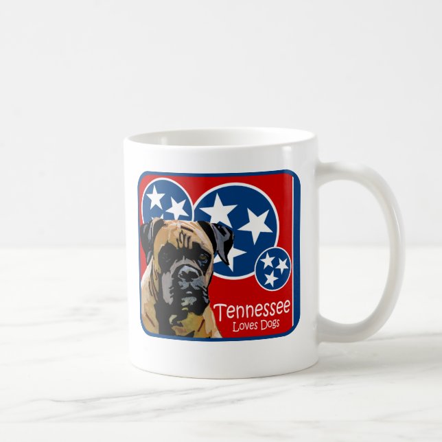 Tennessee Boxer Coffee Mug (Right)