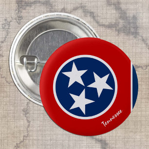 Tennessee button, patriotic Tennessee Flag fashion 3 Cm Round Badge