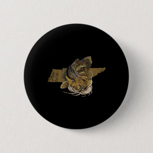 Tennessee Catfish Fishing Catfish  6 Cm Round Badge