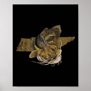 Tennessee Catfish Fishing Catfish Poster