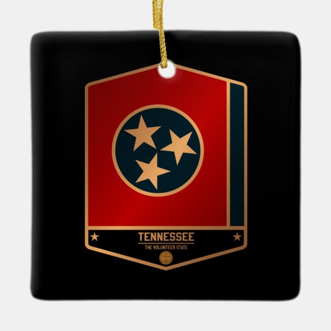 Tennessee Ceramic Ornament (Front)