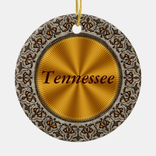 Tennessee Ceramic Tree Decoration (Front)