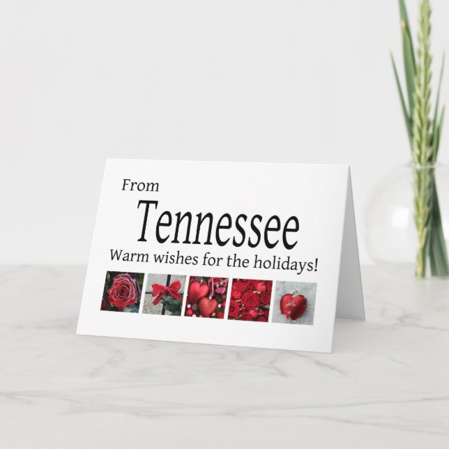 Tennessee  Christmas Card, state specific Holiday Card (Front)