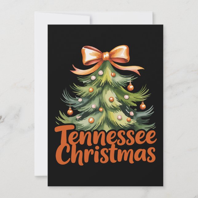 Tennessee Christmas Family Matching Holiday Xmas Card (Front)