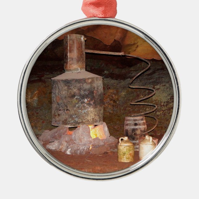 Tennessee Distillery Metal Tree Decoration (Front)