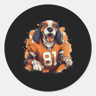 Tennessee Dog Sport Lovers Tennessee Tri Stars  Classic Round Sticker