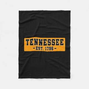 Tennessee est 1796 great smoky mountains national fleece blanket